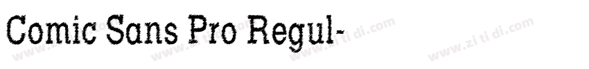 Comic Sans Pro Regul字体转换